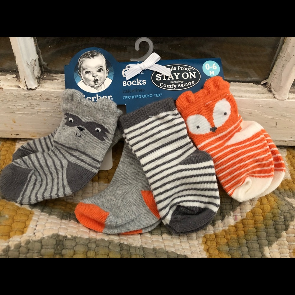 Fox baby socks